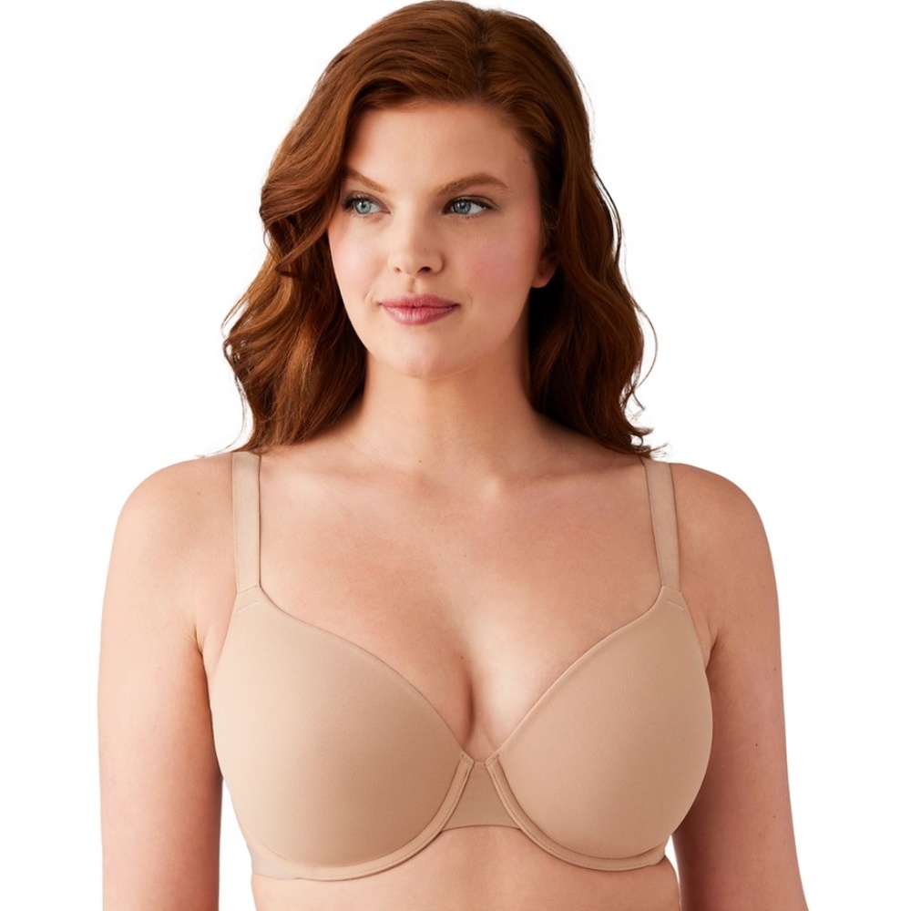 WACOAL 853387 Women's Praline Beige Shape Revelation Shallow Top Contour Bra 38G